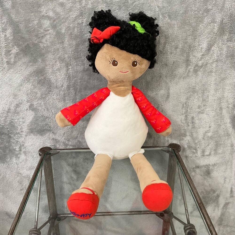 Scentsy Buddy EMILY Doll Plush ONLY 18 Inch 2019 Retired Red /green Bows no pack